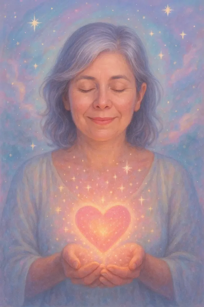 image d'une femme avec un coeur